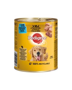 Pedigree Nassfutter Hund Adult, Classic 3 Sorten 12x800 g Geflügel-Geflügel